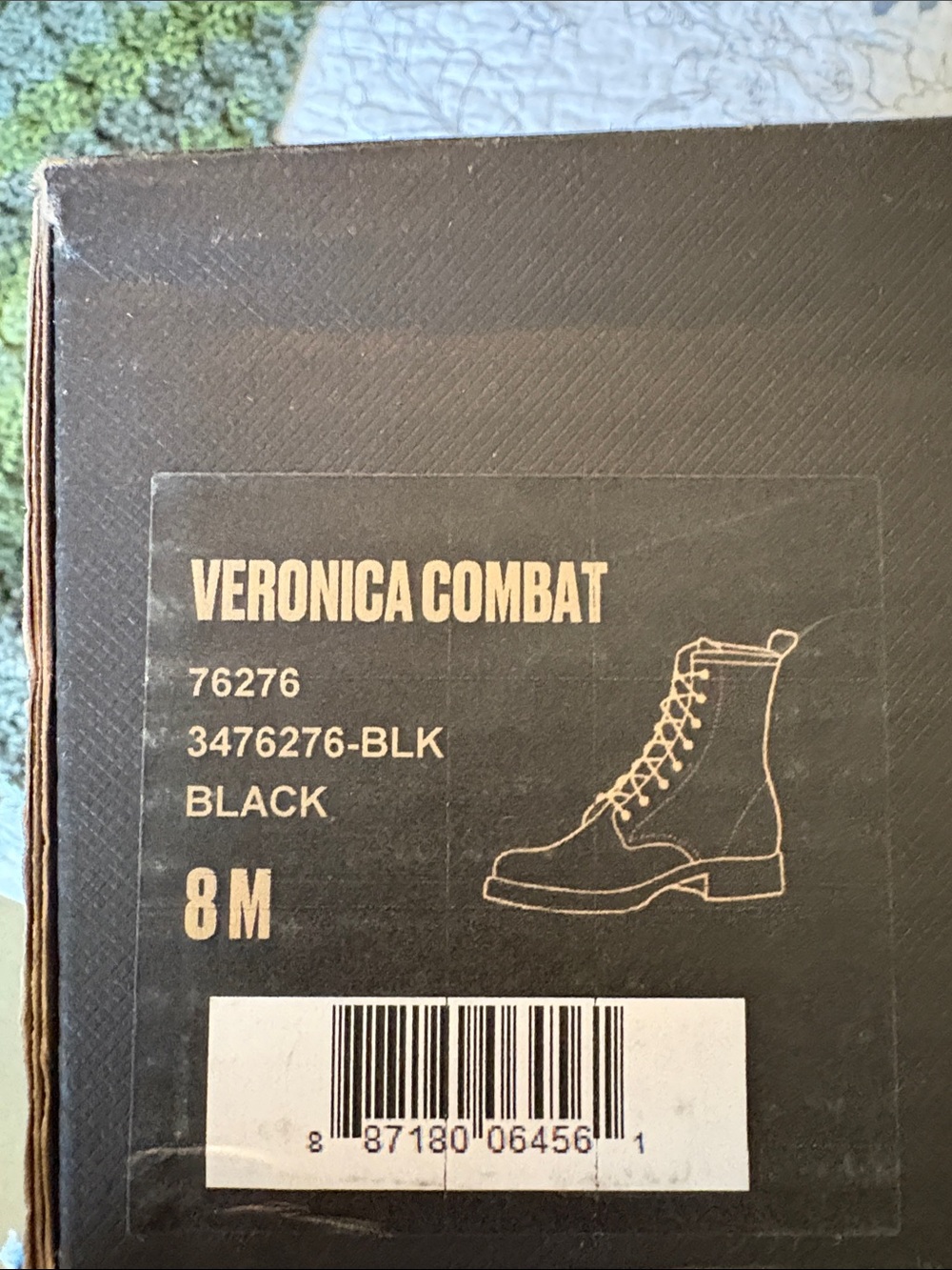 NIB - Frye Veronica Black Leather Combat Boots - Size 8 - Picture 12 of 12